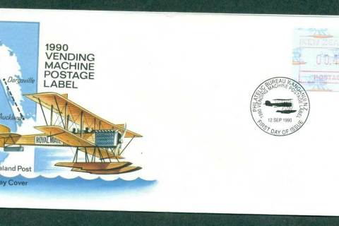 New-Zealand-1990-Flying-Boat-FRAMA-FDC-lot52775