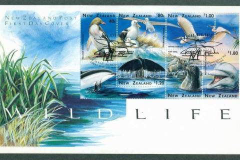 New-Zealand-1996-Wildlife-Block-FDC-Lot28106