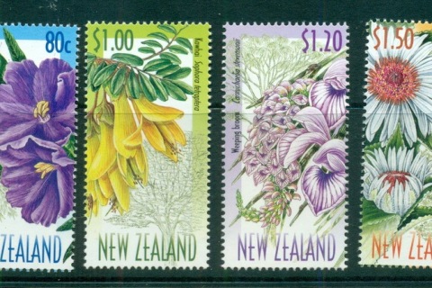 New-Zealand-1999-Native-Tree-Flowers-MUH-lot71613