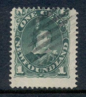 Newfoundland-1880-96-Edward-VII-green-1c-FU