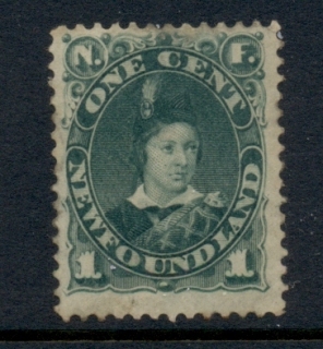 Newfoundland-1880-96-QV-Pictorial-1c-Prince-of-Wales-green-FU