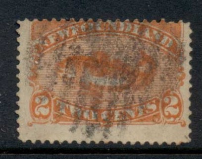 Newfoundland-1880-96-QV-Pictorial-2c-red-orange-codfish-FU