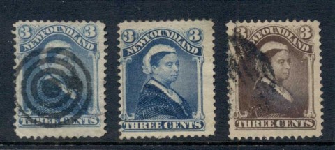 Newfoundland-1880-96-Queen-Victoria-Blue-Umber