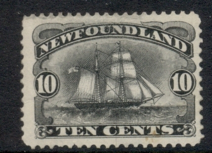 Newfoundland-1887-96-10c-Schooner-MLH