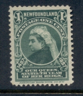 Newfoundland-1897-Pictorials-Queen-Victoria-1c-MNG