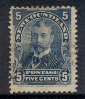 Newfoundland-1899-George-V-5c-blue-FU