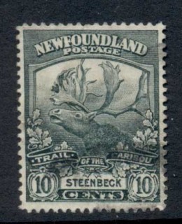 Newfoundland-1919-10c-Caribou-FU