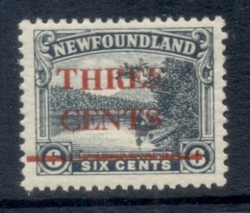 Newfoundland-1929-3c-on-6c-Surch-MLH