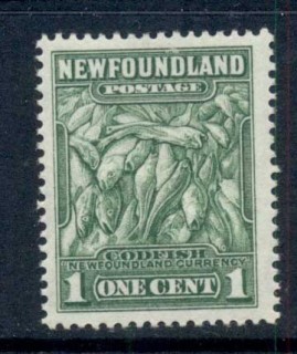 Newfoundland-1932-37-Pictorials-1c-grey-MUH