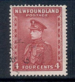 Newfoundland-1932-37-Pictorials-4c-rose-lake-FU