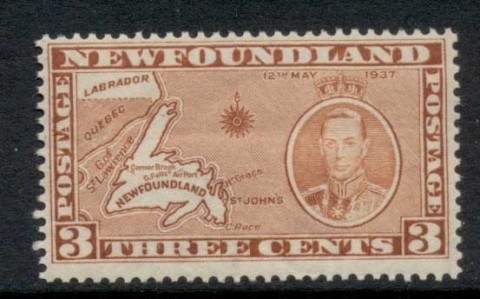 Newfoundland-1937-KGVI-Pictorial-3c-MUH