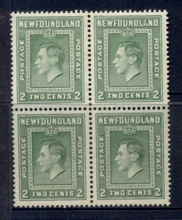 Newfoundland-1938-Royal-Family-2c-toned-gum-Blk4-MLH