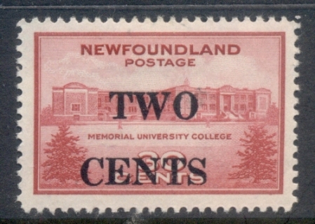 Newfoundland-1946-Memorial-University-College-Surch-MLH