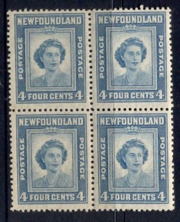 Newfoundland-1947-Princess-Elizabeth-toned-gum-Blk4-MLH