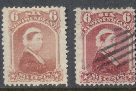 Newfoundland-1868-94-QV-Dull-rose-MH