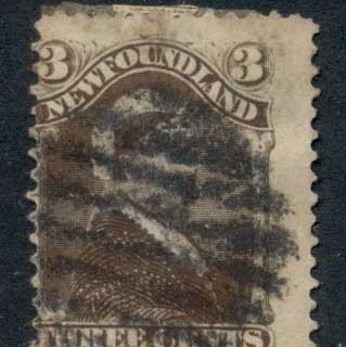 Newfoundland-1880-96-QV-Pictorial-3c-QV-Portrait-FU