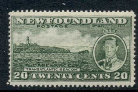 Newfoundland-1937-KGVI-Pictorial-20c-MUH