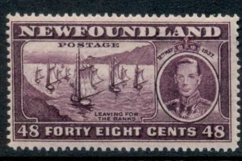 Newfoundland-1937-KGVI-Pictorial-48c-MUH