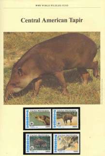 Nicaragua-1985-WWF Central American Tapir