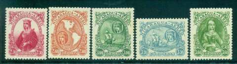 Nicaragua-1952-Queen-Isabella-tiny-tone-spots-on-reverse-MUH-lot43204