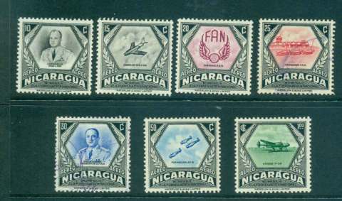 Nicaragua-1954-National-Air-Force-Asst-FU-MLH-lot43206