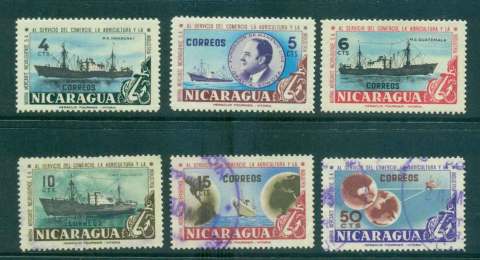 Nicaragua-1957-Merchant-Marine-6-no-Airs-MH-FU-lot43167