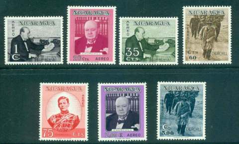 Nicaragua-1966-Winston-Churchill-MLH-lot43220