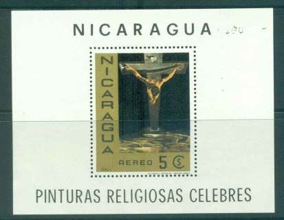 Nicaragua-1968-Religious-paintings-MS-MUH-lot43226