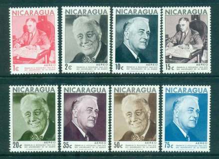 Nicaragua-1970-Roosevelt-MUH-lot43231