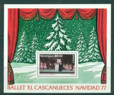 Nicaragua-1977-Xmas-MS-MUH-lot43193