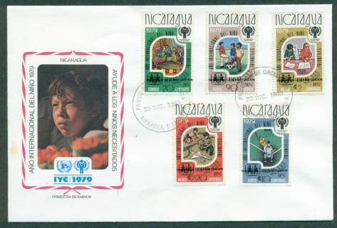 Nicaragua-1980-IYC-International-Year-of-the-Child-FDC-lot32107