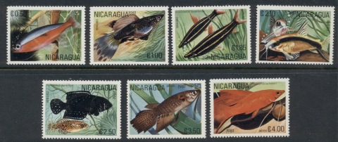 Nicaragua-1981-Freshwater-Fish-MUH