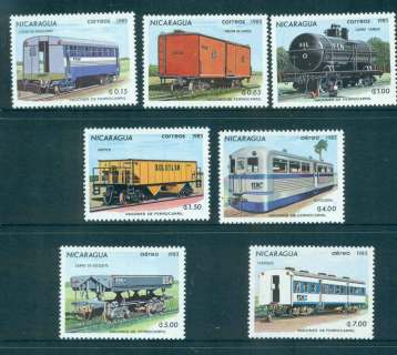 Nicaragua-1983-Trains-MUH-lot51975