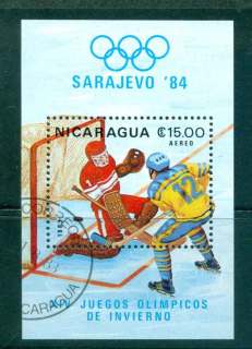 Nicaragua-1983-Winter-Olympics-MS-CTO-lot43175