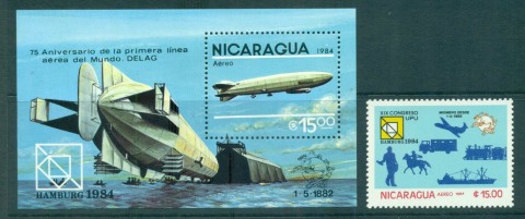 Nicaragua-1984-UPU-Congress-Hamburg-MS-MUH-lot59464