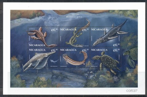 Nicaragua-1999-Prehistoric-Animals