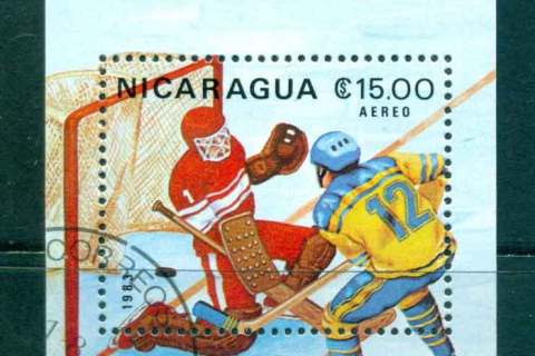 Nicaragua-1983-Winter-Olympics-MS-CTO-lot43175