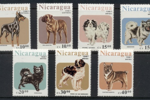 Nicaragua-1987-Dogs-MUH