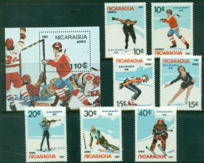 Nicaragua-1988-Winter-Olympics-Calgary-MS-MUH