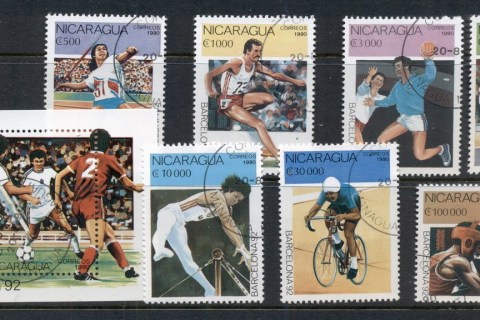 Nicaragua-1990-Summer-Olympics-MS-CTO