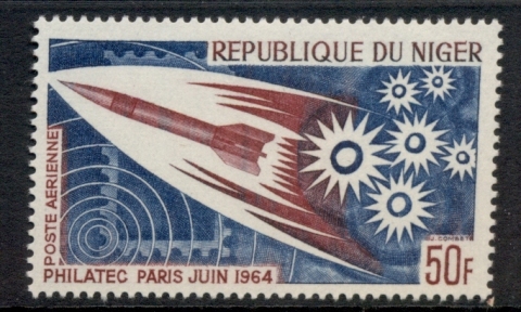 Niger 1964 Philatelic Ex., Space Rocket