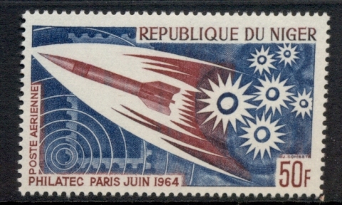 Niger 1964 Philatelic Ex., Space Rocket Niger 1964 Philatelic Ex., Space Rocket