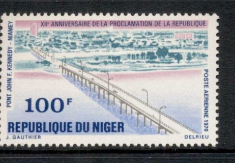 Niger 1970 Proclamation of the Republic 12th Anniv. JFK Kennedy Bridge