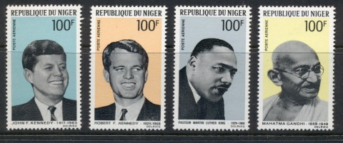 Niger 1968 Non Violence Advocates  Kennedy, King, Gandhi