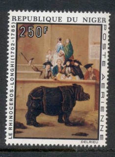 Niger 1974 Europ Afrique, Painting, Rhino