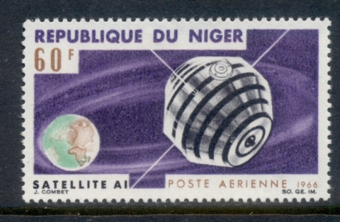 Niger 1966 French Space Achievements 60f