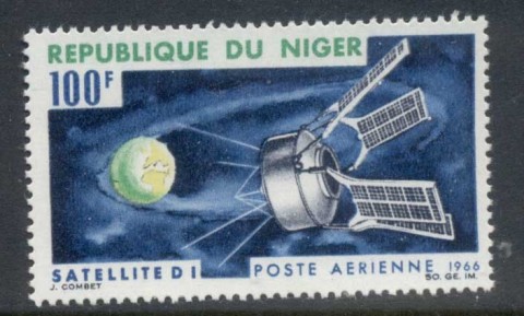 Niger 1966 French Space Achievements 100f