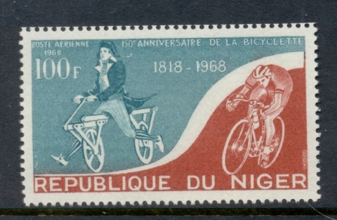 Niger 1968 Bicycle 150th Anniv