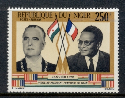 Niger 1972 Visit of Pres. Pompidou