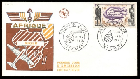 Niger 1962 Air Afrique FDC